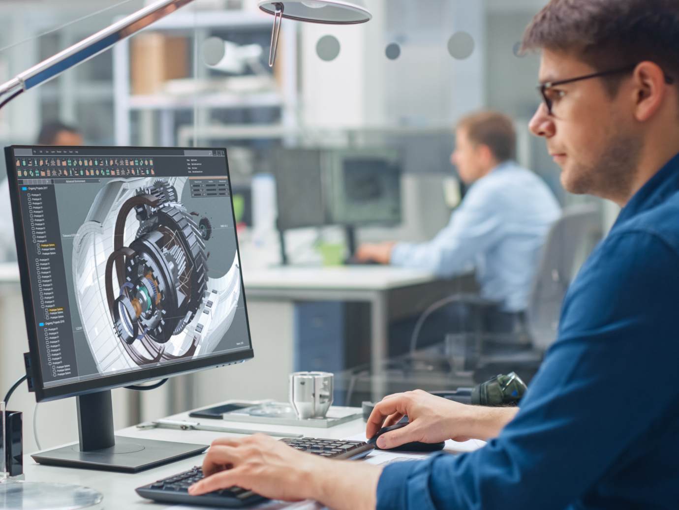 An engineer designing a specialized product system for a technical facility