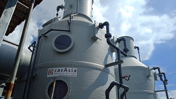 cavAsia exhaust equipment installed outdoors